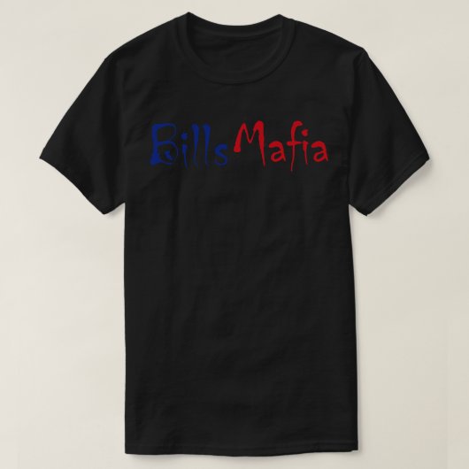 Bills Mafia Movement Typografie T-Shirt (Design vorne)