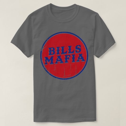 Bills Mafia Vintag erschüttert T-Shirt (Design vorne)