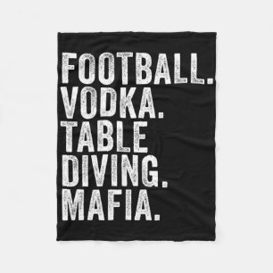 Bills New-York Fan Football. Wodka. Tauchen. Fleecedecke