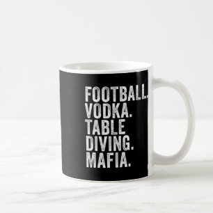 Bills New-York Fan Football. Wodka. Tauchen. Kaffeetasse