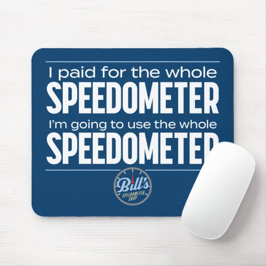 Bill's Speedometer-Shop ganz Speedometer-Mousepad Mousepad (Mit Mouse)