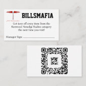 BILLSMAFIA Coupon Visitenkarte (Vorne/Hinten)