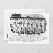 BILLY BIRKS 1965-66 BASEBALL - Postcar Postkarte (Vorne/Hinten)