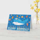 Billy Blue Birthday Card Karte (Gelbe Blume)