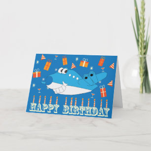 Billy Blue Birthday Card Karte
