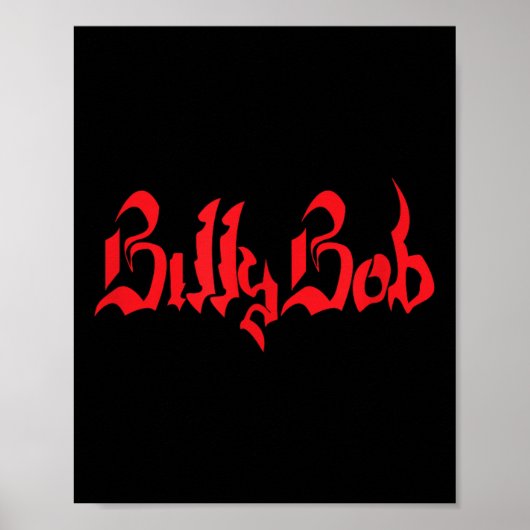 Billy Bob _ Tattoo _ Name Poster (Vorne)