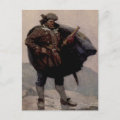 Billy Bones Pirate Painting von NC Wyeth Postkarte (Vorderseite)