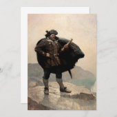 Billy Bones, Treasure Island von N. C. Wyeth Dankeskarte (Vorne/Hinten)