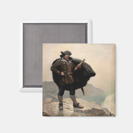Billy Bones, Treasure Island von N. C. Wyeth Magnet (Vorderseite/Rückseite)