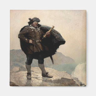 Billy Bones, Treasure Island von N. C. Wyeth Magnet