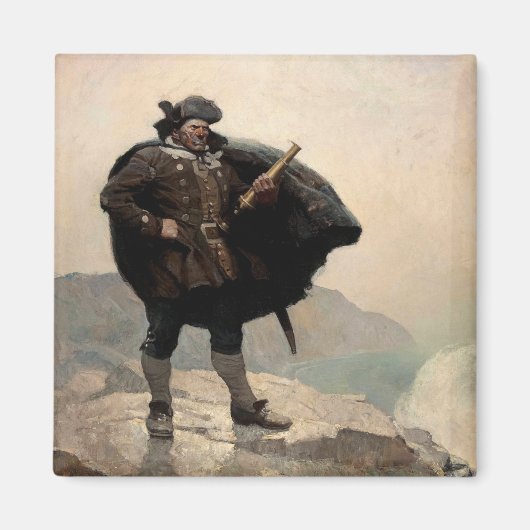 Billy Bones, Treasure Island von N. C. Wyeth Magnet (Vorne)
