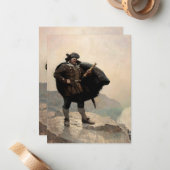 Billy Bones, Treasure Island von N. C. Wyeth Mitteilungskarte (Vorderseite/Rückseite Beispiel)