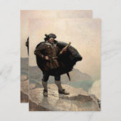 Billy Bones, Treasure Island von N. C. Wyeth Mitteilungskarte (Vorne/Hinten)