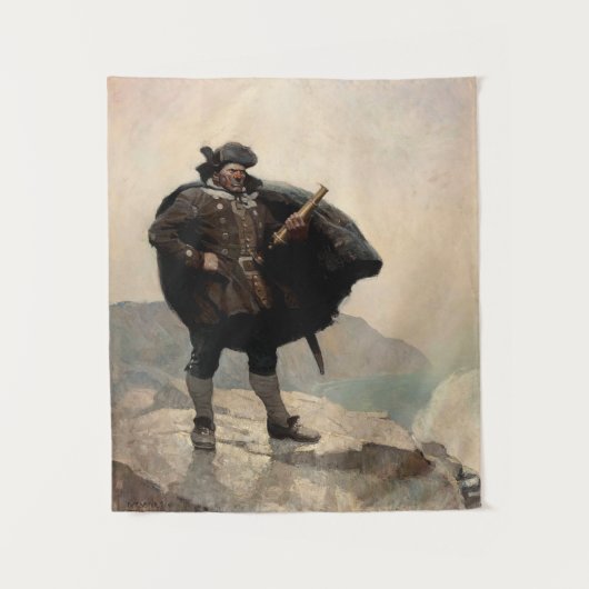 Billy Bones, Treasure Island von N. C. Wyeth Wandteppich (Vorderseite)