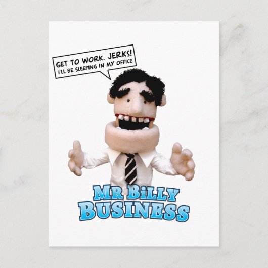 Billy Business Postkarte (Vorderseite)