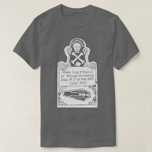 Billy Butchersons Grabstein T-Shirt (Design vorne)