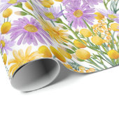 Billy Buttons und Daisy Blues Geschenkpapier (Rolleneckpunkt)