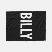 Billy - Cool New Funny Name Fan Gift Tee Fleecedecke (Vorderseite (Horizontal))