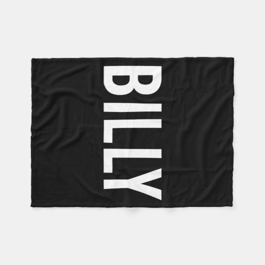 Billy - Cool New Funny Name Fan Gift Tee Fleecedecke (Vorderseite (Horizontal))