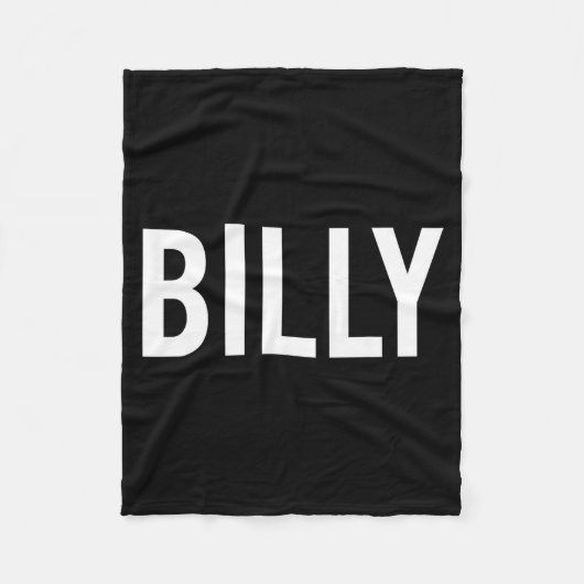 Billy - Cool New Funny Name Fan Gift Tee Fleecedecke (Vorderseite)