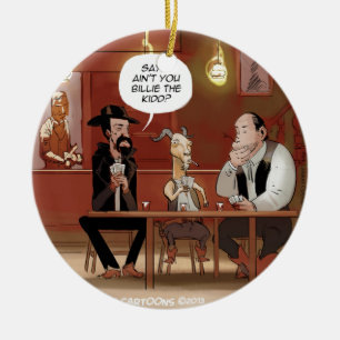 Billy, das Kind? Funny Goat Cartoon Keramik Ornament