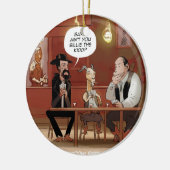 Billy, das Kind? Funny Goat Cartoon Keramik Ornament (Links)