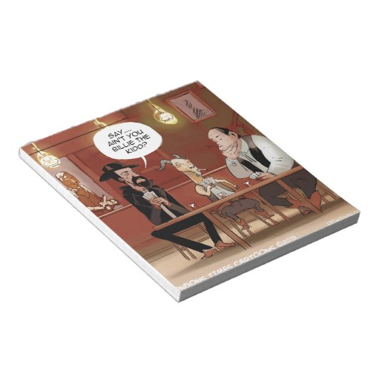 Billy, das Kind? Funny Goat Cartoon Notizblock (angewinkelt)