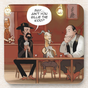 Billy, das Kind? Funny Goat Cartoon Untersetzer