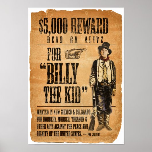 Billy das Kind Poster (Vorne)