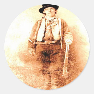 Billy das Kind Runder Aufkleber