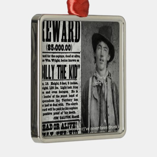 Billy das Kind Wollte Tote oder lebende Geschenke  Silbernes Ornament (Rechts)