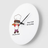 Billy der Chef Masterchef Druck Große Wanduhr (Winkel)