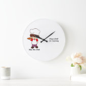Billy der Chef Masterchef Druck Große Wanduhr (Zuhause)