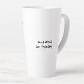 Billy der Chef Masterchef Druck Latte Tasse (Rechte Ecke)