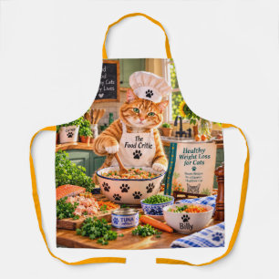 Billy der Food Critic Lustige orange Tabby-Katze Schürze