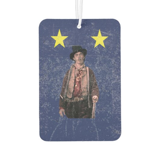 Billy, der Kid American Gunfighter Outlaw Old West Autolufterfrischer (Rückseite)