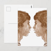 Billy ... Doppelprofil Portrait 2004 Postkarte (Vorne/Hinten)