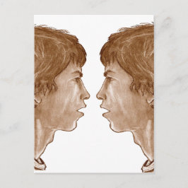 Billy ... Doppelprofil Portrait 2004 Postkarte