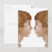 Billy ... Doppelprofil Portrait 2004 Postkarte (Vorne/Hinten)