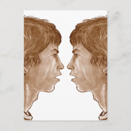 Billy ... Doppelprofil Portrait 2004 Postkarte