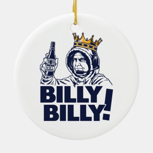 Billy! Extra Groß Keramik Ornament (Hinten)
