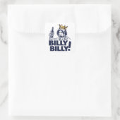 Billy! Extra Groß Quadratischer Aufkleber (Tasche)