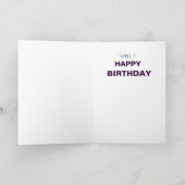 BILLY GOAT BIRTHDAY CARD KARTE (Innenseite)