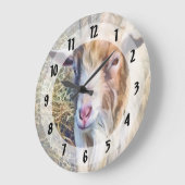 Billy Goat Große Wanduhr (Winkel)