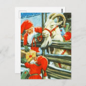 "Billy Goat Helper" von Jenny Nystrom Postkarte (Vorne/Hinten)