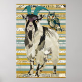 Billy Goat & Owl Art Poster (Vorne)