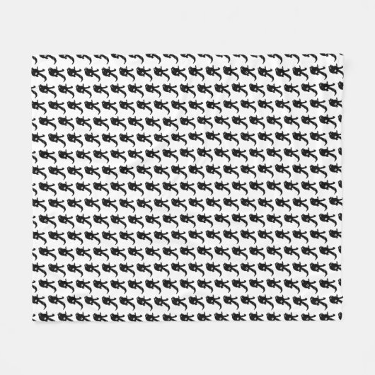 Billy Goat Potato Print Fleecedecke (Vorderseite (Horizontal))