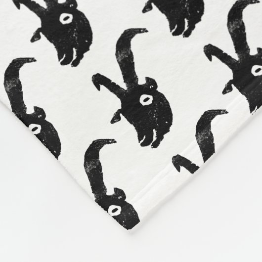 Billy Goat Potato Print Fleecedecke (Ecke)
