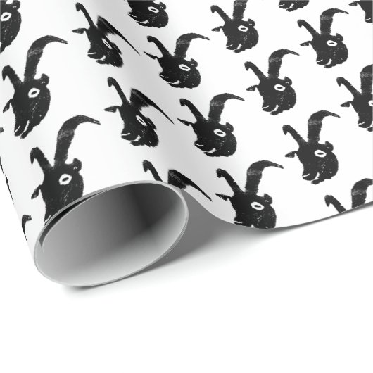 Billy Goat Potato Print Geschenkpapier (Rolleneckpunkt)