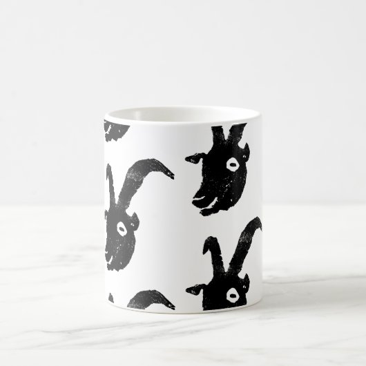 Billy Goat Potato Print Pattern Kaffeetasse (Mittel)
